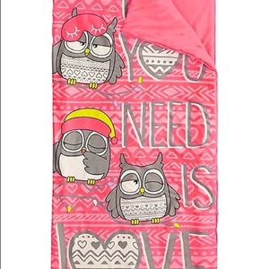 Justice owl sleeping bag